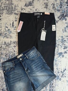 Pastels Men's Black Jeans - Slim Fit